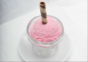Ice creams for summer strawberry